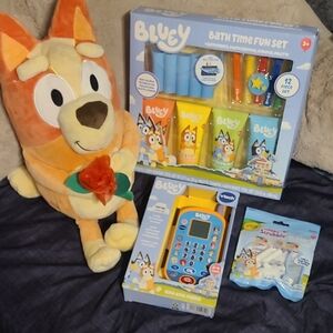 Bath Time Fun Set and Plush Toy